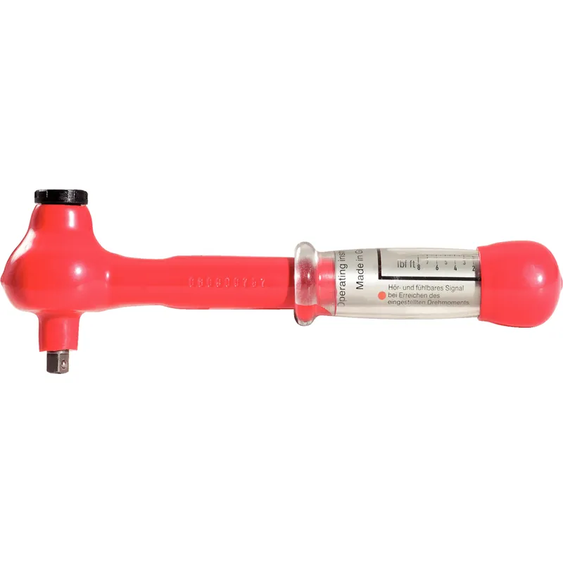 Saisonangebot 1/2" Mini Drehmomentschlüssel mit Schutzisolierung und Umschalt-Ratschenkopf, 5-25Nm