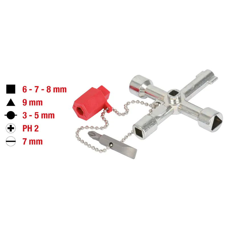 Meistverkauft Universal-Schaltschrankschlüssel, 71mm